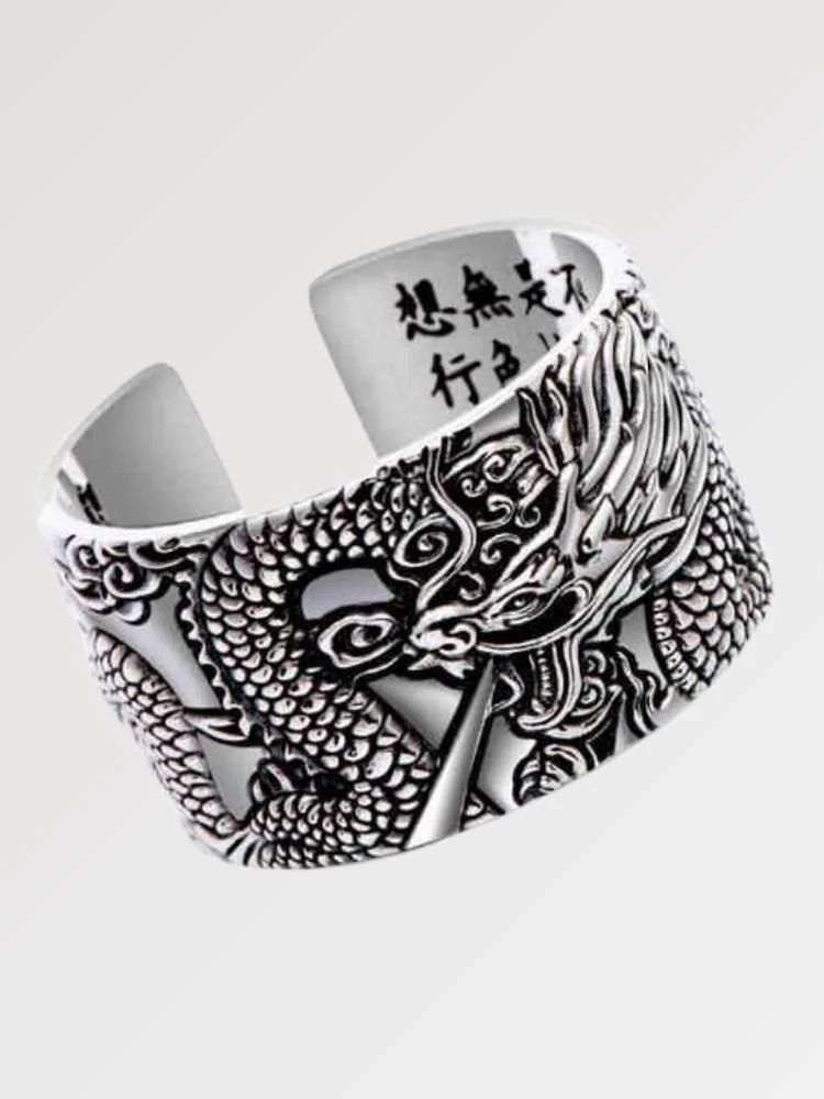 Bague Dragon Argent 'Ryujin'