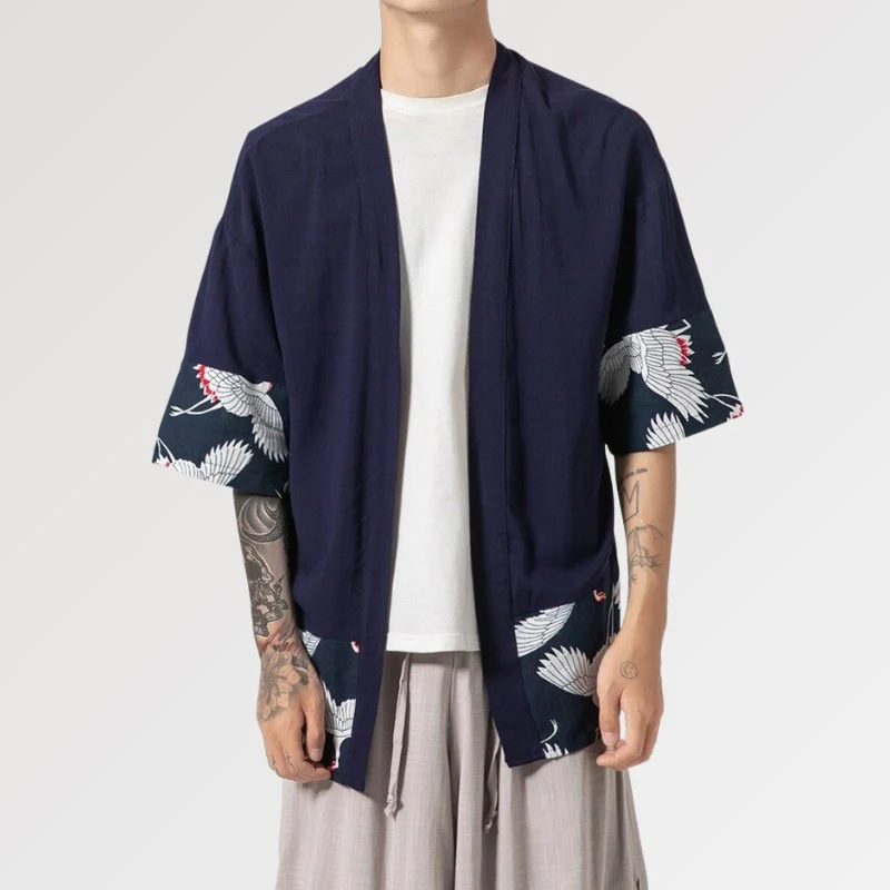 Cardigan Style Kimono Homme 'Hisashi' - Image 3