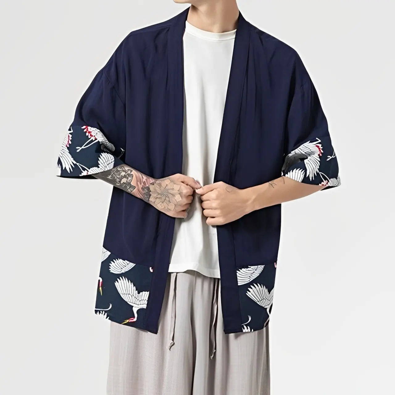 Cardigan Style Kimono Homme 'Hisashi' - Image 4
