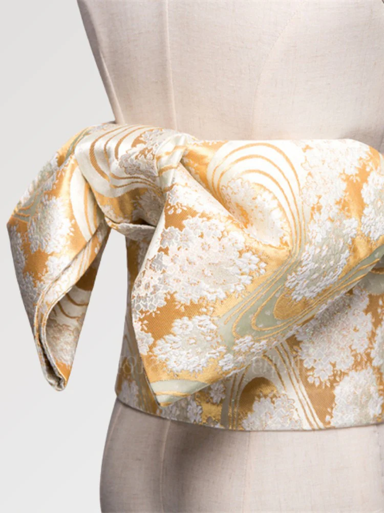 Ceinture Obi Dorée 'Sanaé' - Image 3