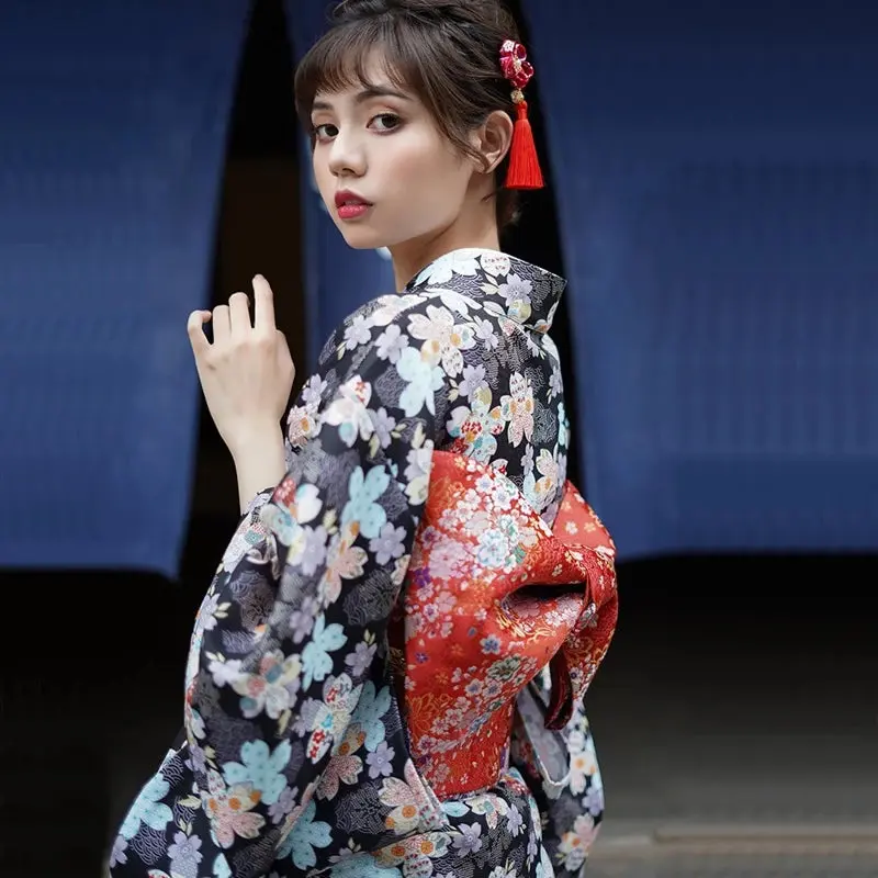 Ceinture Obi Rouge 'Shôchikubai' - Image 2