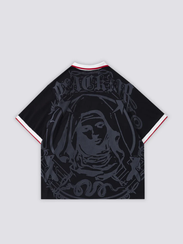 Chemise Polo Graphique - 生々しい - Image 4