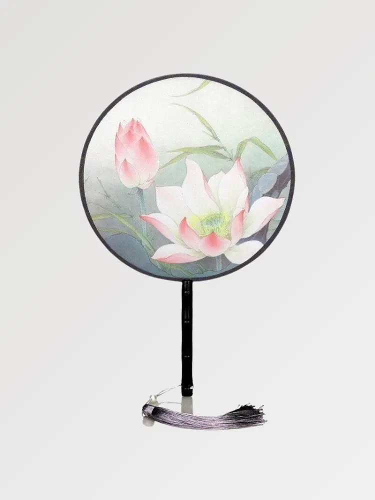 Éventail Japonais Rond Lotus 'Ebiko' - Image 3