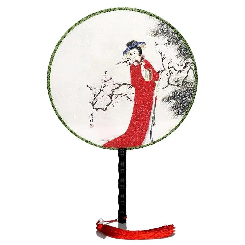 Éventail Japonais Rond Maiko 'Handa' - Image 2