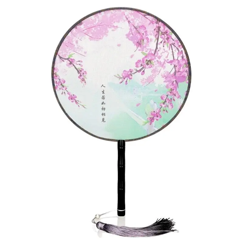 Éventail Japonais Rond Sakura 'Tahara' - Image 2