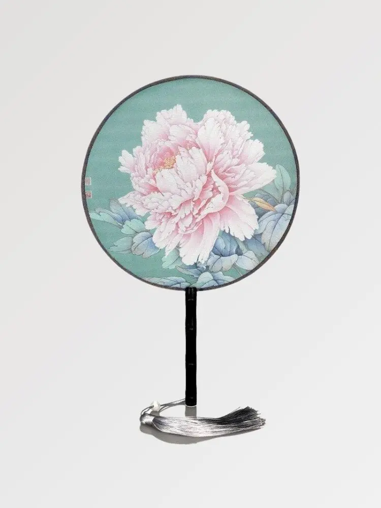 Éventail Japonais Rond Vintage 'Yatomi'