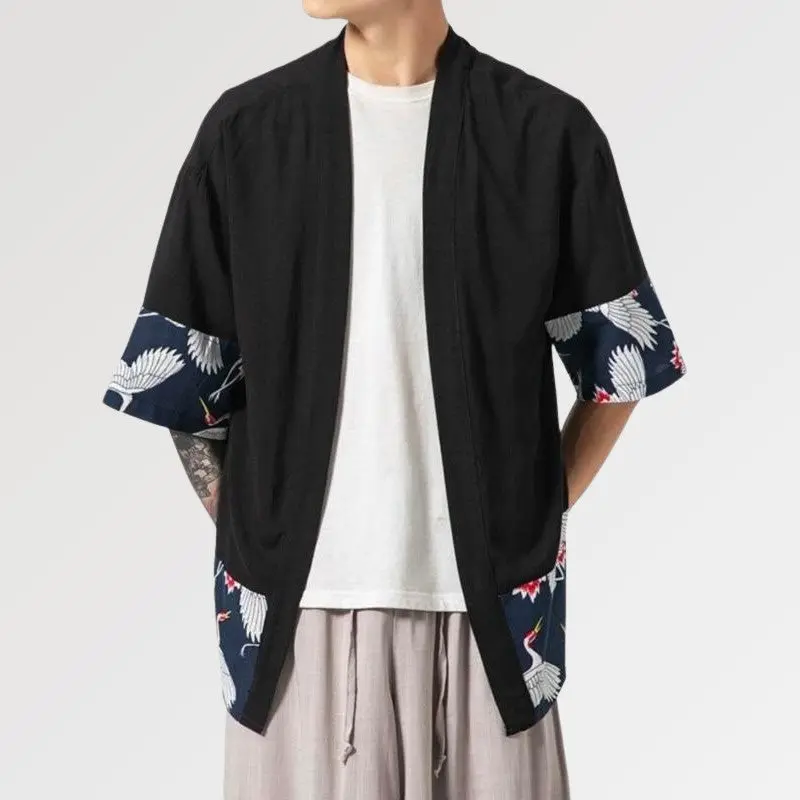 Kimono Cardigan Homme 'Hisashi' - Image 3