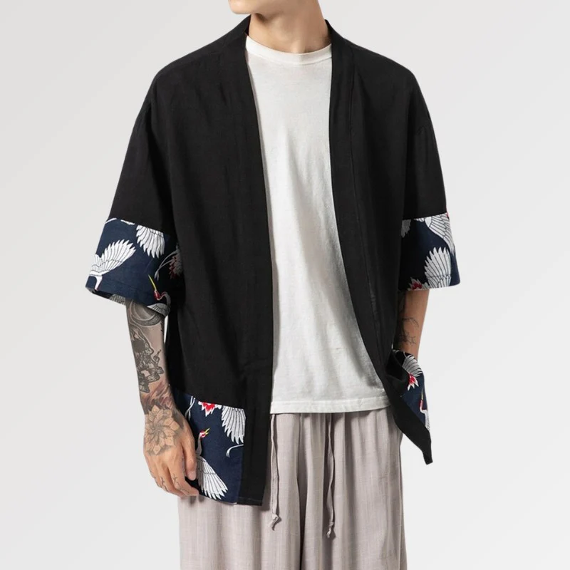 Kimono Cardigan Homme 'Hisashi' - Image 4