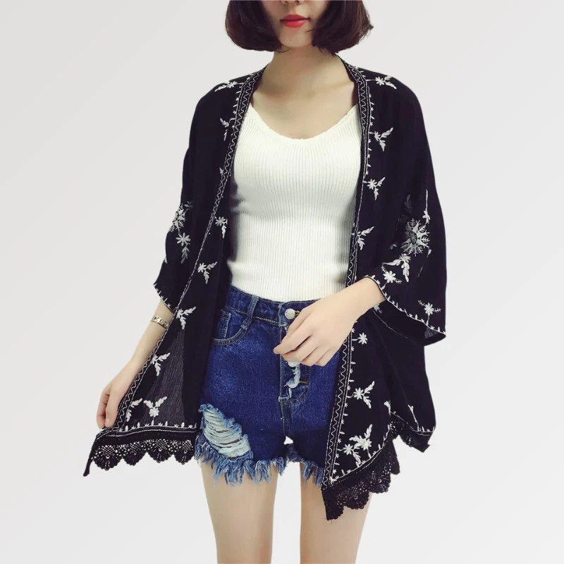 Kimono Court Dentelle 'Flaked' - Image 2