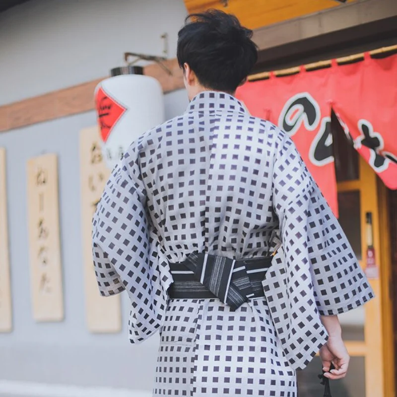 Kimono Homme Blanc 'Higashine' - Image 4