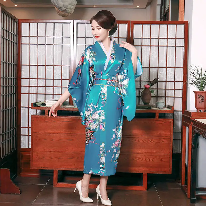 Kimono Japonais Long Femme 'Miyuki' - Image 2