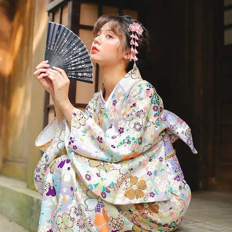 Kimono Japonais Soie Femme 'Haruka' - Image 4