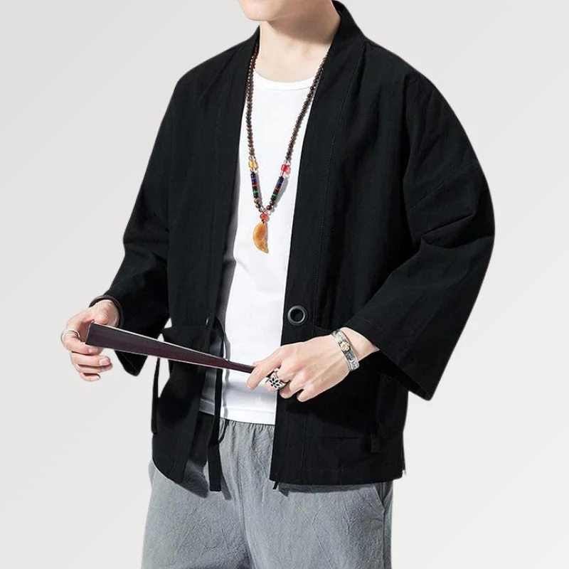 Kimono Noir Homme 'Yuudai' - Image 3