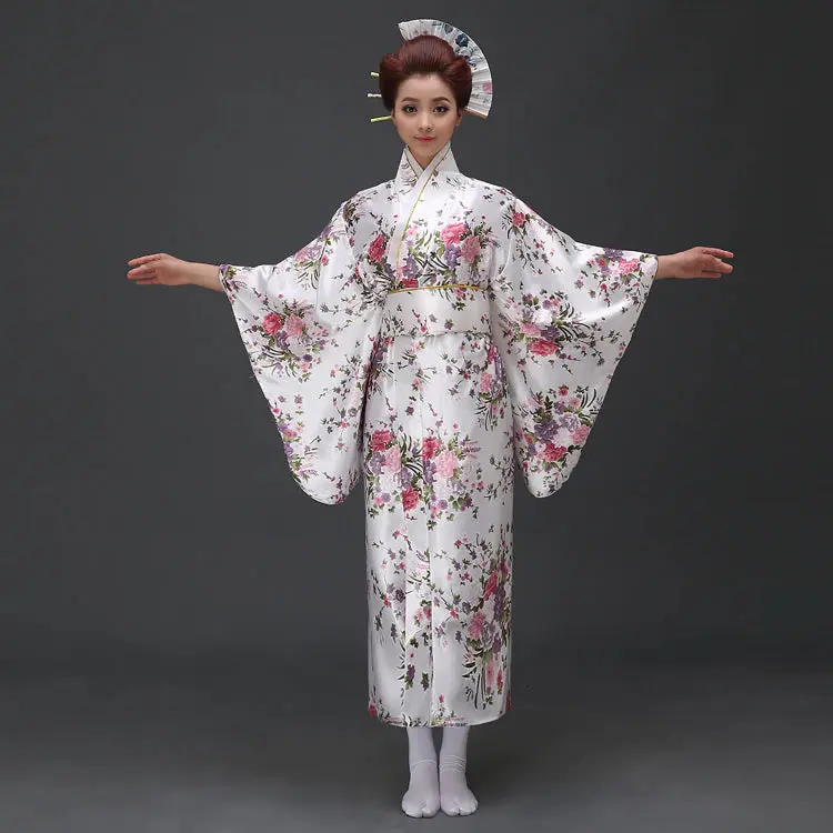 Kimono Traditionnel Japonais Femme 'Nori' - Image 3