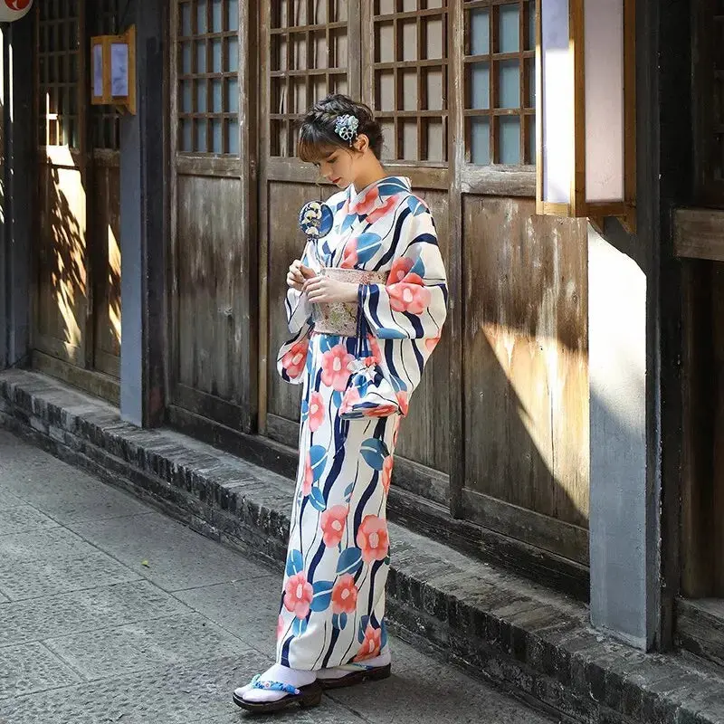 Kimono Yukata Femme Japonais 'Shigeko' - Image 4