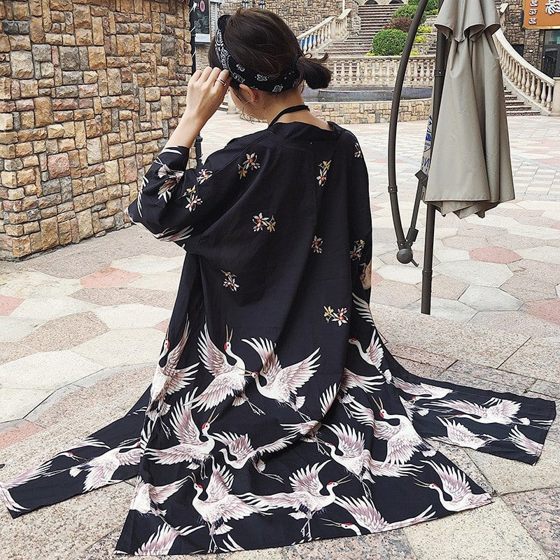 Long Kimono pour Femme 'Sukuna' - Image 3