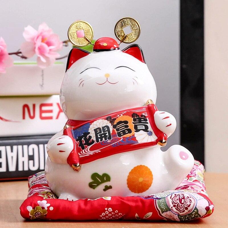 Maneki Neko Tirelire 'Ruban Okami' - Image 2