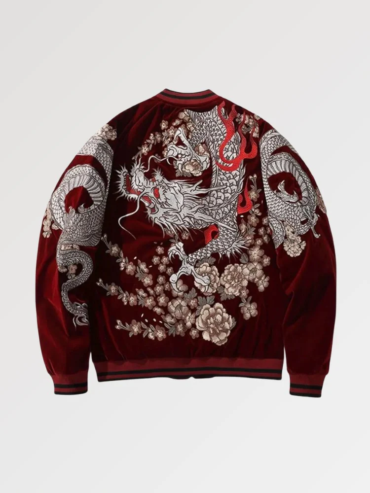 Sukajan Bomber Jacket 'Ryu Bushido' - Image 2