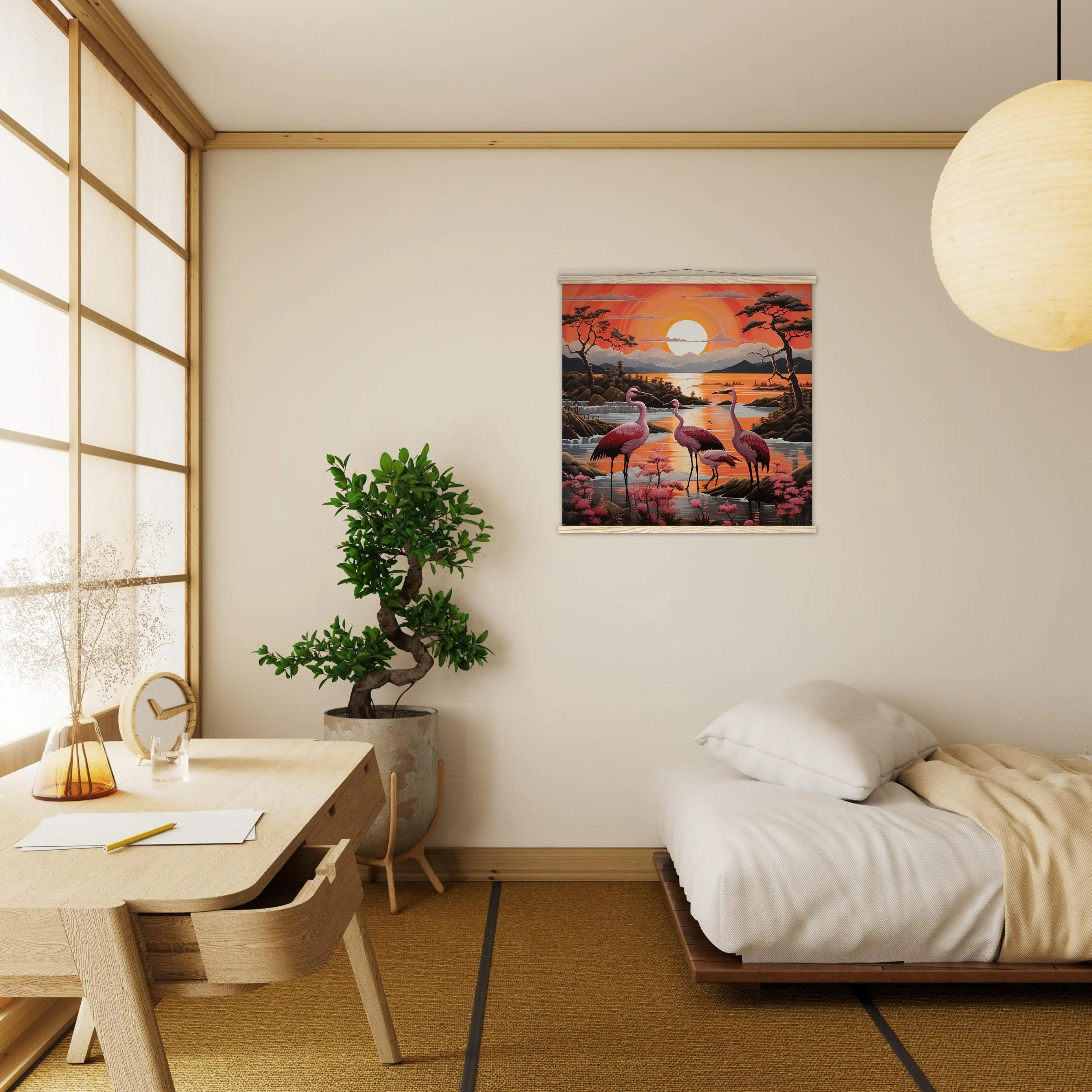 Tableau Japonais Contemporain 'Sunrise' - Image 6