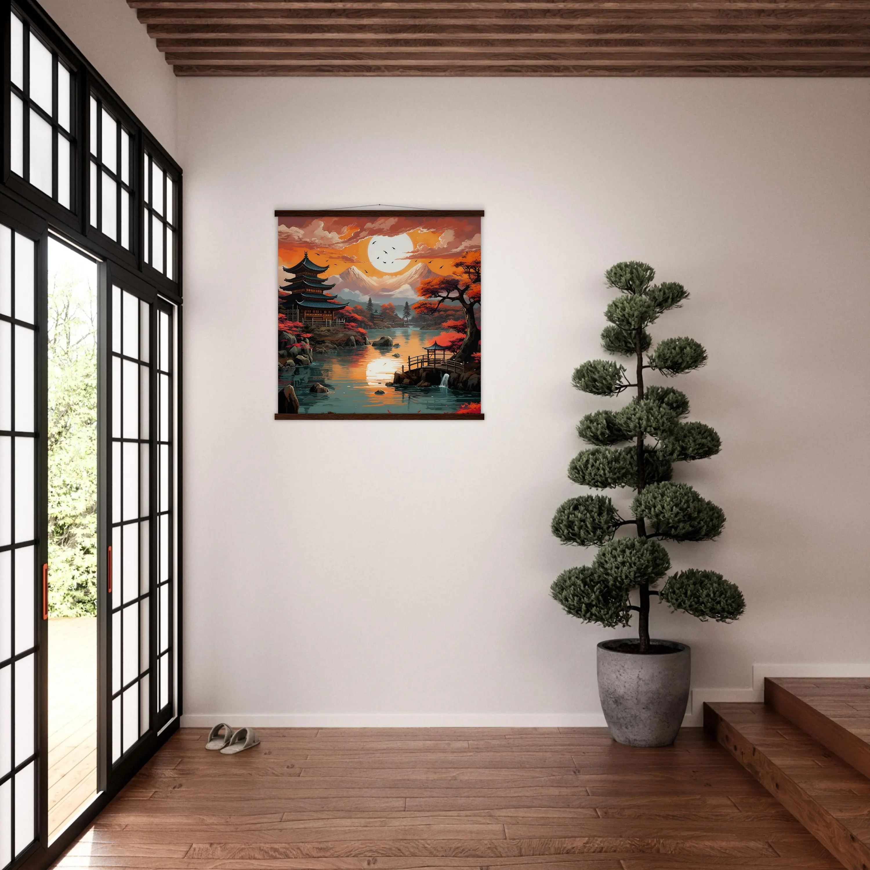Tableau Paysage Japonais 'Tsuruga' - Image 3
