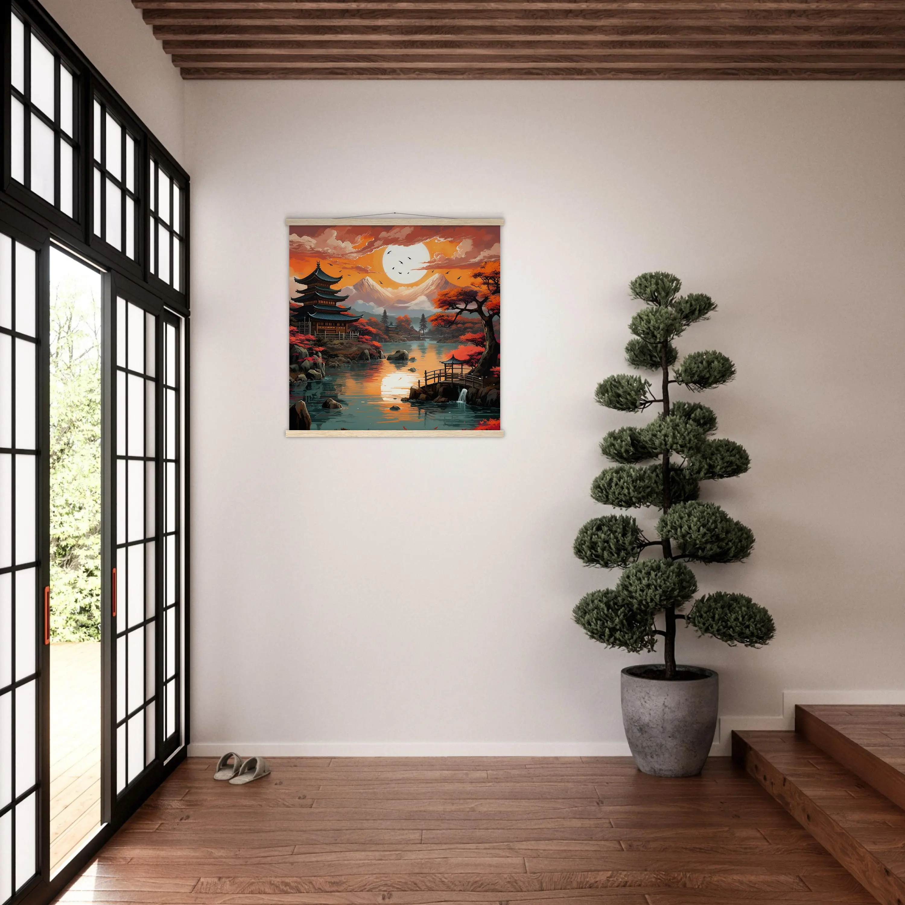 Tableau Paysage Japonais 'Tsuruga' - Image 4