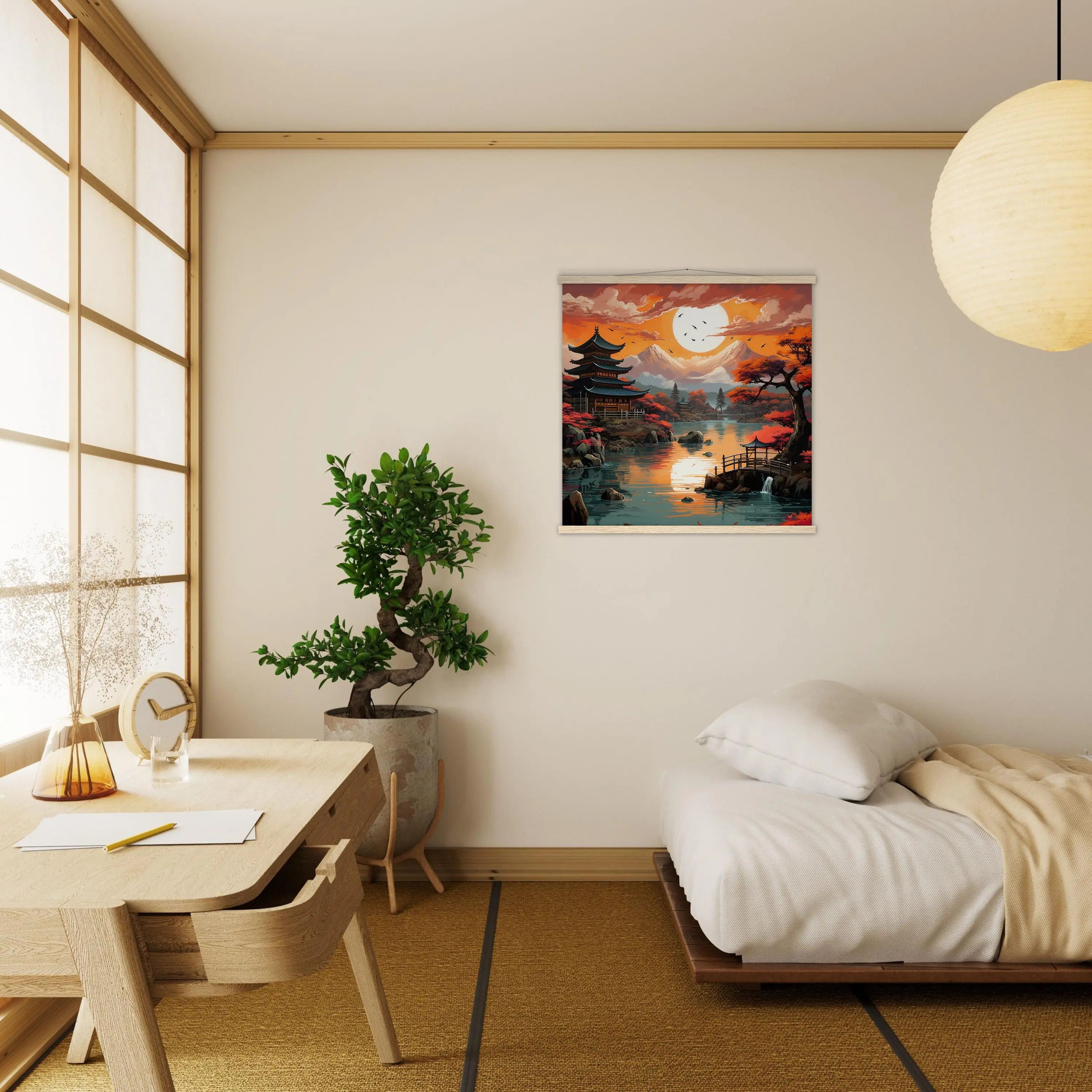 Tableau Paysage Japonais 'Tsuruga' - Image 6