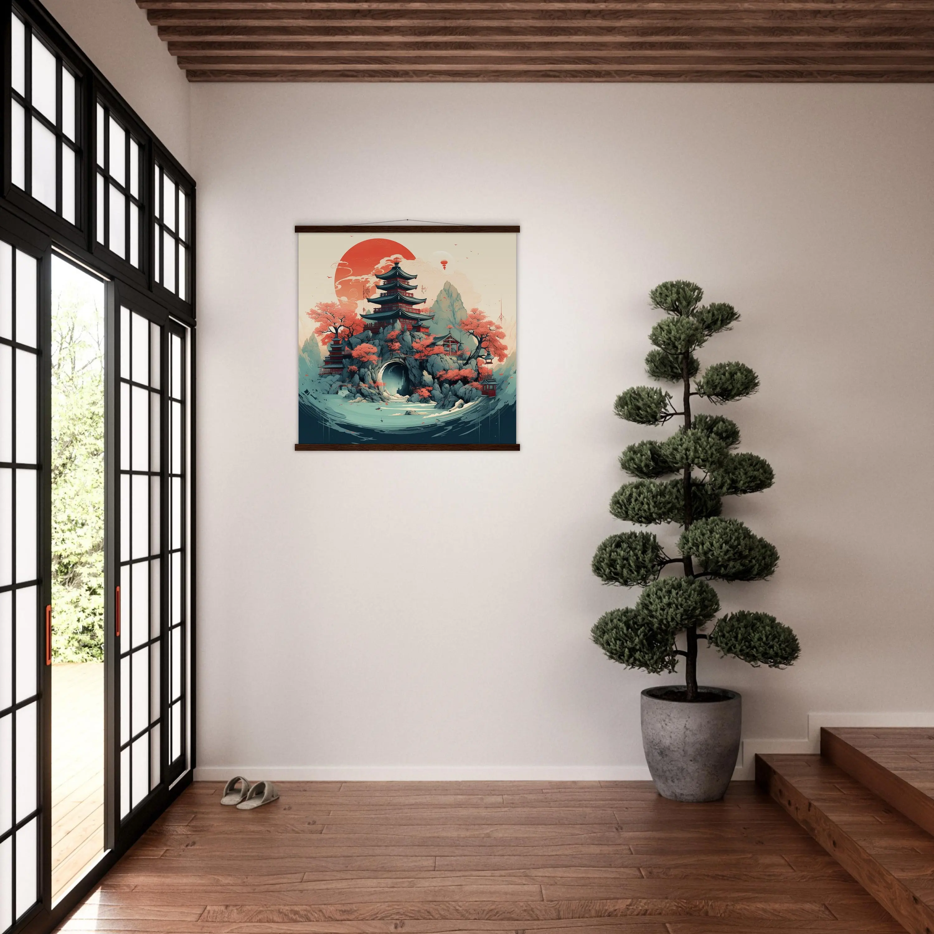 Tableau Style Japonais 'Oko-Iyuma' - Image 3