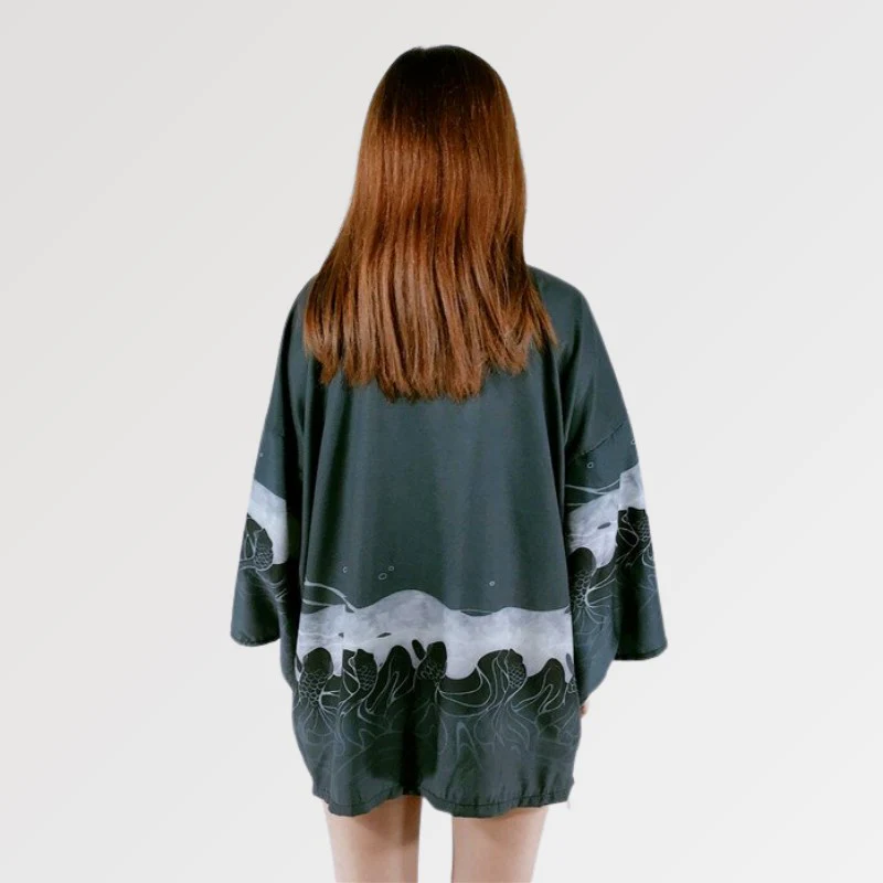 Veste Façon Kimono 'The Wave'