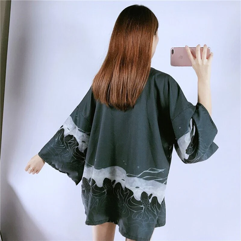 Veste Façon Kimono 'The Wave' - Image 3