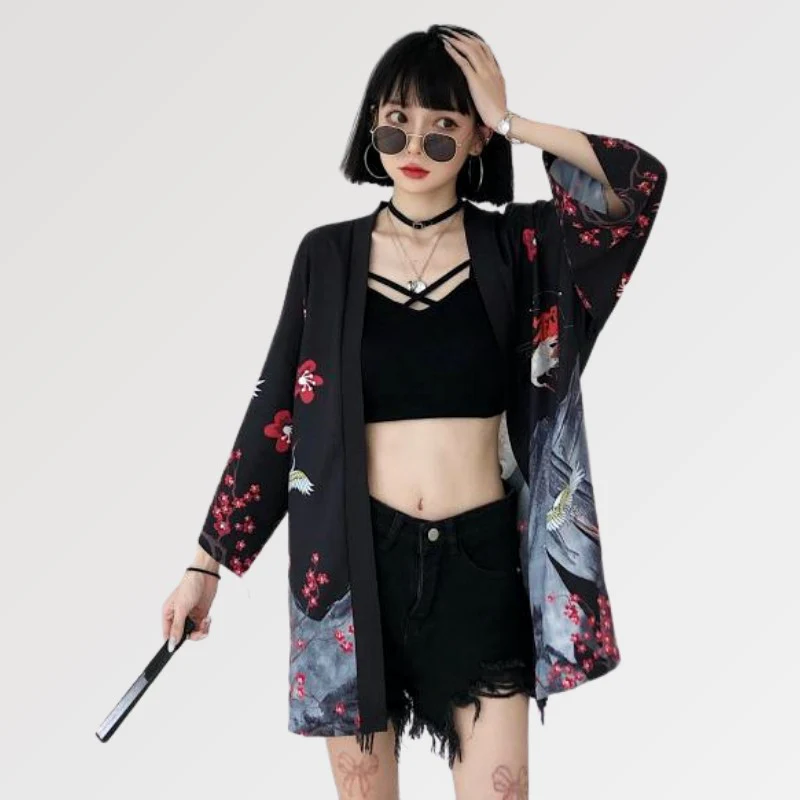 Veste Légère Kimono Femme 'Edo' - Image 4