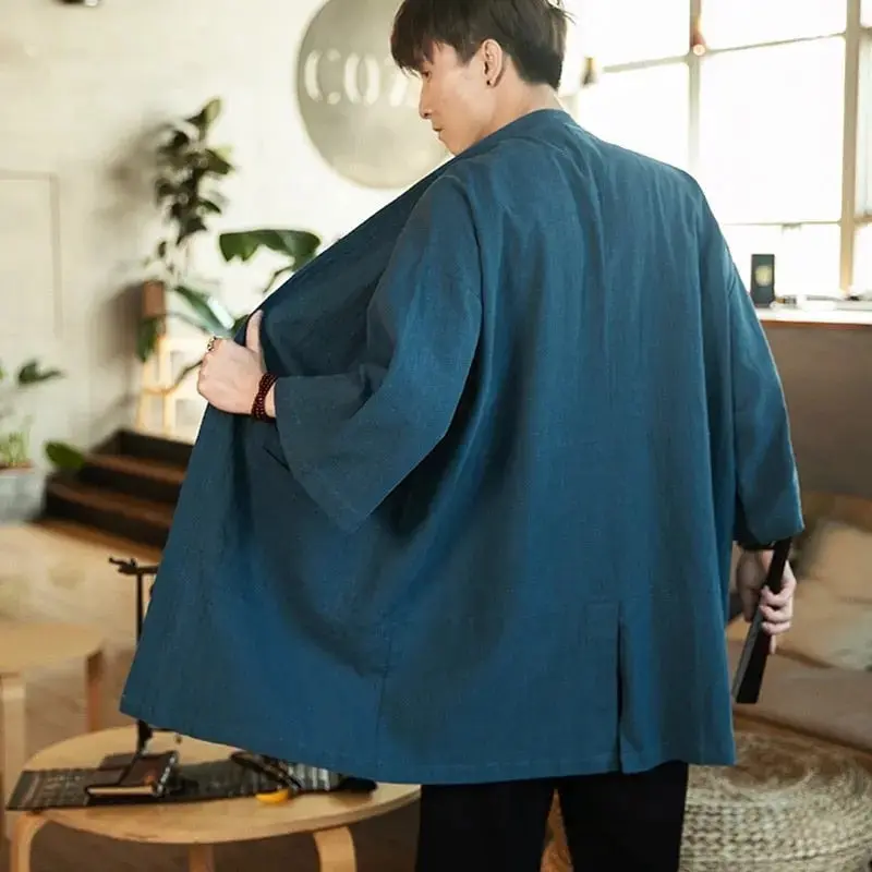 Veste Longue Kimono 'Takeo' - Image 3