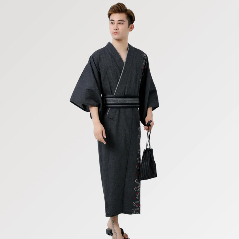 Yukata Homme Traditionnel 'Blacktale' - Image 2