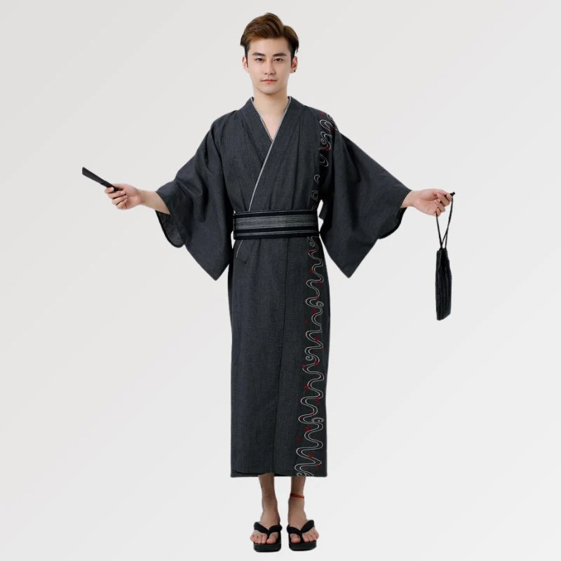 Yukata Homme Traditionnel 'Blacktale' - Image 3